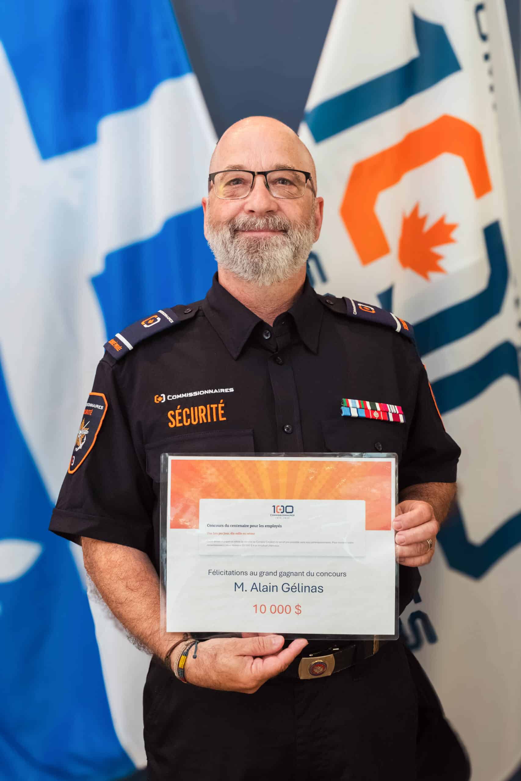 Sergeant Alain Gélinas, CD with prize